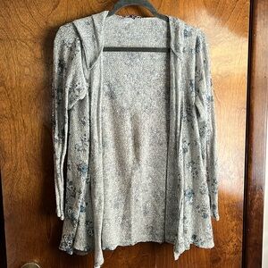 Women’s hooded cardigan sweater size medium